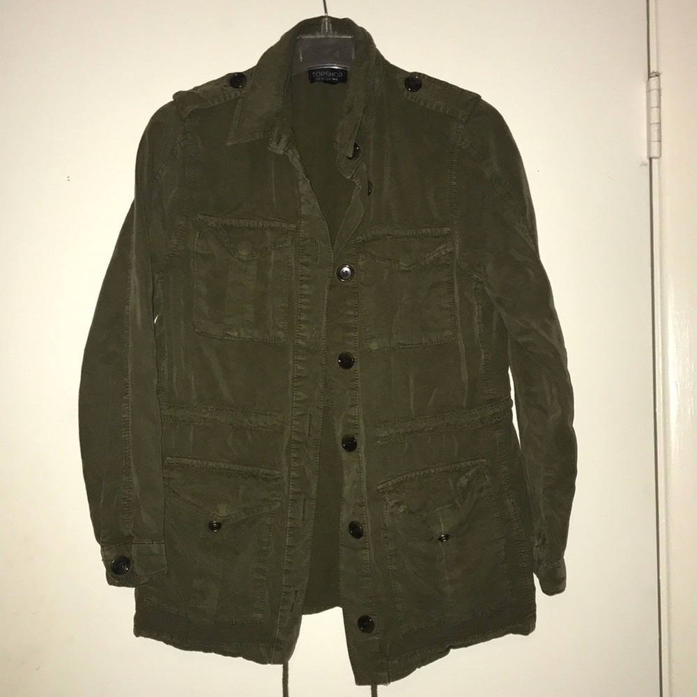 Khaki top shop jacket